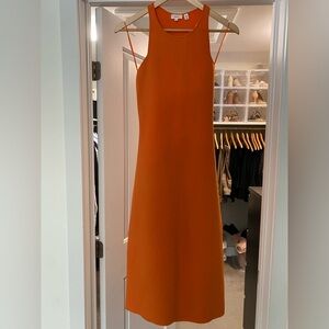 ALC, form fitted orange dress, size large - worn once!